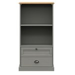 vidaXL Bibliothèque VIGO gris 60x35x114 5 cm bois massif de pin