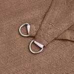 vidaXL Voile d'ombre 2 5 x 6 m HDPE Rectangulaire Taupe