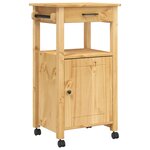 vidaXL Chariot de cuisine MONZA 48x40x88 5 cm bois massif de pin