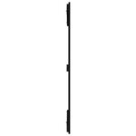 vidaXL Tête de lit murale Noir 108x3x110 cm Bois massif de pin