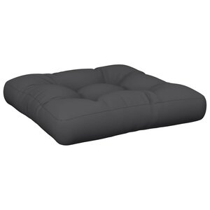 vidaXL Coussin de palette noir 60x61 5x10 cm tissu