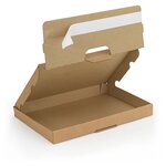 Boîte postale extra-plate carton brune avec fermeture adhésive 22 5x15x2 5 cm (lot de 50)