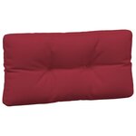 vidaXL Coussins de palette lot de 3 rouge bordeaux tissu