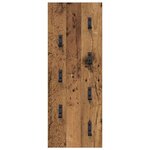 vidaXL Porte-manteau mural Montage mural Bois ancien 30 x 1.5 x 80 cm