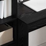 vidaXL Bureau Chêne noir 100 x 50 x 76 cm Bois d'ingénierie