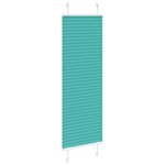 vidaXL Store plissé vert pétrole 40x100 cm largeur du tissu 39 4 cm