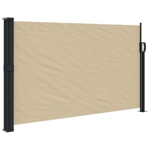 vidaXL Auvent latéral rétractable beige 120x600 cm