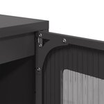 vidaXL Buffet haut noir 68x39x111 5 cm acier
