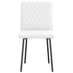 vidaXL Chaises à manger lot de 6 blanc similicuir
