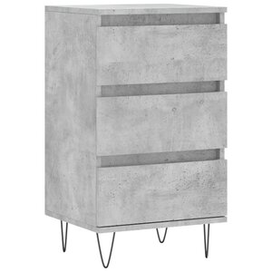 vidaXL Buffet gris béton 40x35x70 cm bois d'ingénierie