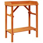 vidaXL Table de rempotage Marron 75 x 40 x 90 cm Bois de pin massif