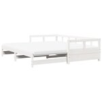vidaXL Lit de jour et lit gigogne et matelas 80x200 cm bois pin massif