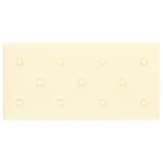 vidaXL Tête de lit murale 12 Pièces Crème 60 x 30 cm Simili cuir
