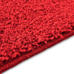 vidaXL Tapis de bain Rouge 60 x 90 cm Polypropylène