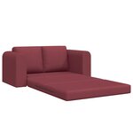 vidaXL Canapé-Lit 60cm Bordeaux tissu