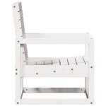 vidaXL Salon de jardin 3 Pièces blanc bois massif de pin