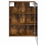 vidaXL Armoire Miroir de Salle de Bain Chêne fumé 73.5 x 15.5 x 70 cm