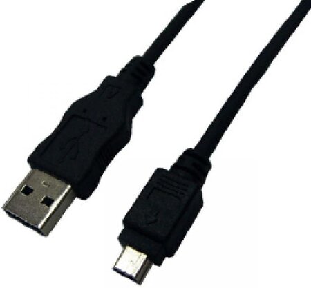 Cable Logilink USB vers mini USB (5 pins) 3,0m (Noir)