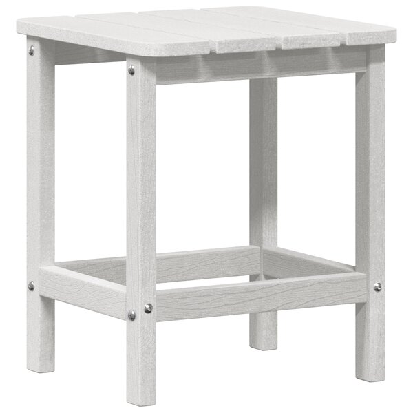 vidaXL Table d'appoint Adirondack blanche 38x38x45 cm HDPE