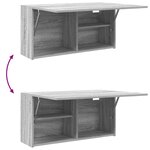 vidaXL Armoire murale de bain sonoma gris 80x25x40cm bois d'ingénierie