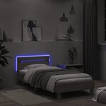 vidaXL Cadre de lit sans matelas avec lumières LED 100x200 cm