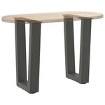 vidaXL Pieds de table basse en forme de V 2 pièces Anthracite 28 x (42-43 3) cm Acier
