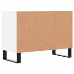 vidaXL Meuble TV blanc 69 5 x 30 x 50 cm bois d'ingénierie