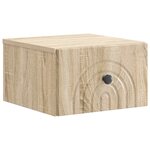 vidaXL Cabinet de chevet mural 2 pc Chêne Sonoma 33 x 34 5 x 20 cm