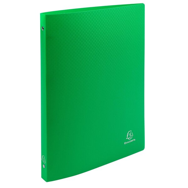 Classeur 4 Anneaux 15mm Polypropylène Opak - A4 - Vert Clair - X 25 - Exacompta
