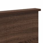 vidaXL Tête de lit Chêne brun 135 cm Bois d'ingénierie