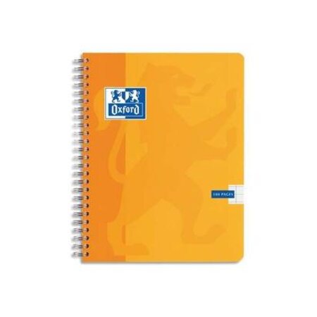 Cahier ESSENTIAL spirale 180 pages 5x5 21x29,7 Couverture carte OXFORD