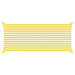 vidaXL Voile d'ombre Jaune et blanc 2 x 4 5 m 100   polyester Oxford