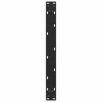 vidaXL Pieds de table basse Noir 2 pièces 70 x (30-31) cm Acier