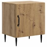vidaXL Cabinet de chevet 2 pc Chêne artisanal 43 x 34 5 x 50 cm