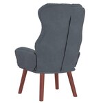 vidaXL Fauteuil relaxant Gris foncé 69 x 74 x 93 cm Velours