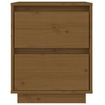 vidaXL Tables de chevet 2 Pièces Marron miel 40x35x50 cm Bois de pin