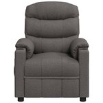 vidaXL Fauteuil électrique de massage Gris foncé Tissu