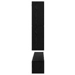 vidaXL Ensemble meuble TV avec étagère Autre avec stockage 8 Pièces Chêne noir