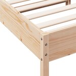 vidaXL Cadre de lit sans matelas 75x190 cm bois de pin massif