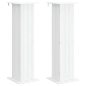 vidaXL Support de Plante 2 pc Blanc 30 5 x 30 x 100 5 cm