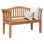 vidaXL banc Marron 120 x 53 5 x 85 cm Bois de teck massif