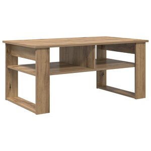 vidaXL Table basse Chêne artisanal 96 x 54 x 44 cm Bois d'ingénierie