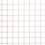 vidaXL Grillage Acier avec revêtement en PVC 25x0 5 m Rouge