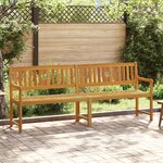 vidaXL Banc extérieur Naturel 220 x 55 5 x 90 cm Bois d'Acacia Massif