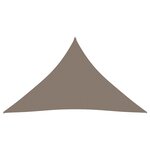 vidaXL Voile de parasol tissu oxford triangulaire 4x5x5 m taupe