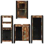 vidaXL Ensemble de mobilier de salle de bain Montage mural 4 Pièces