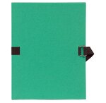 Chemise à dos extensible, papier toilé, coloris vert clair EXACOMPTA