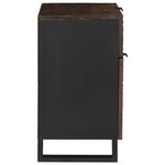 vidaXL Armoire de chevet 50x33x60 cm en bois massif noyer