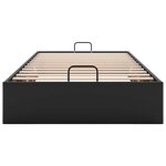 vidaXL Cadre de lit ottoman sans matelas noir 90x190 cm similicuir