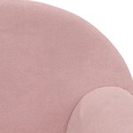 vidaXL Canapé-lit pour enfants 2 places rose peluche douce